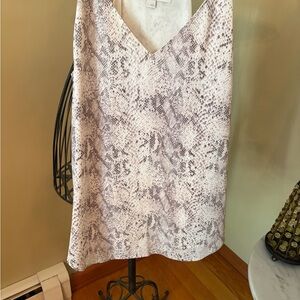 LOFT Cream Sleeveless Shirt